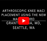 Dr. Garcia demonstrates first live MACI Arthro video in the US