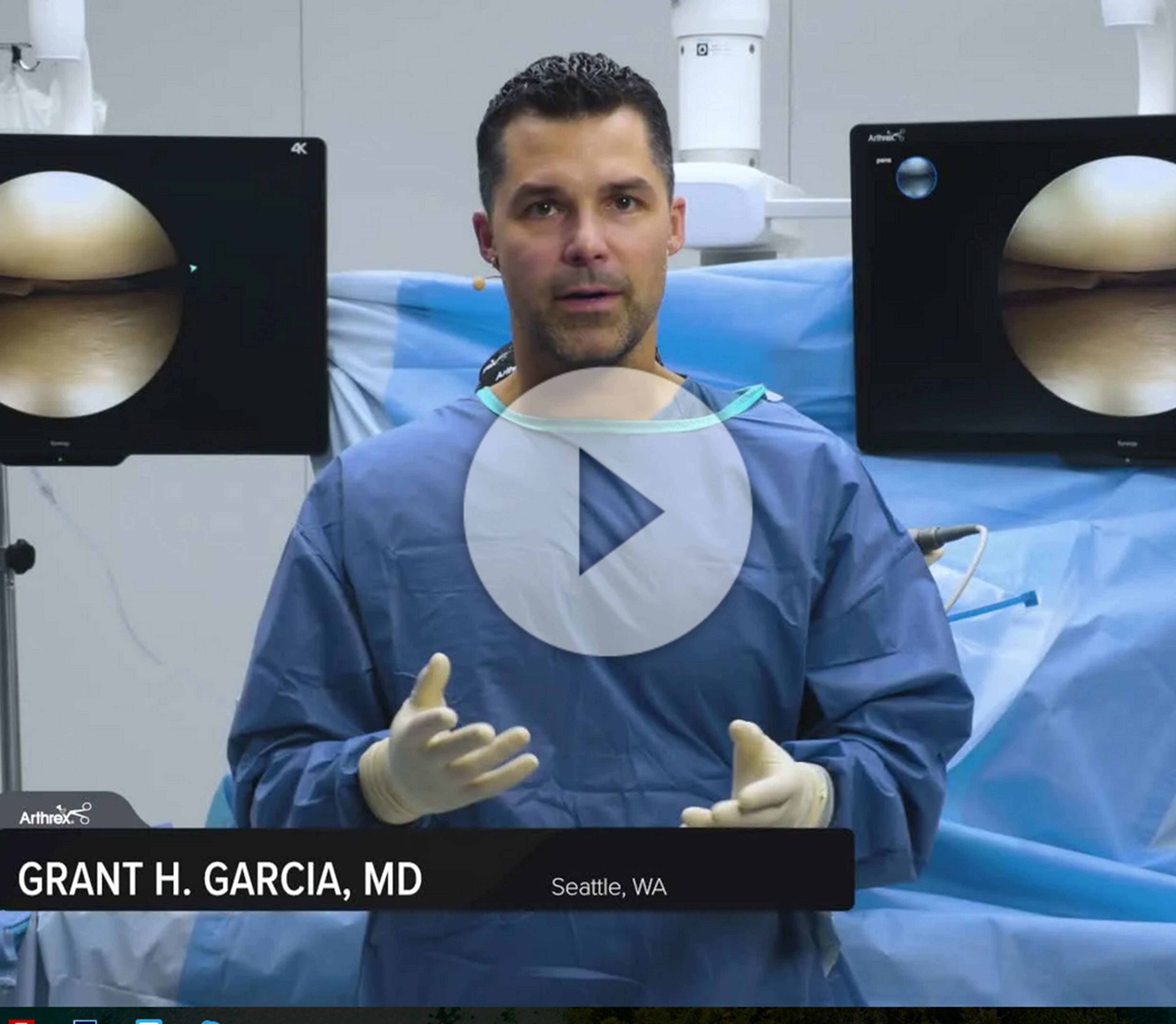 Dr. Garcia demonstrates his tips and tricks for meniscus repair