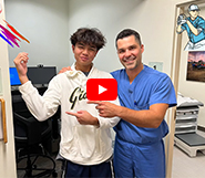 Dr. Garcia performs successful UCL repair with an internal brace on a young baseball player